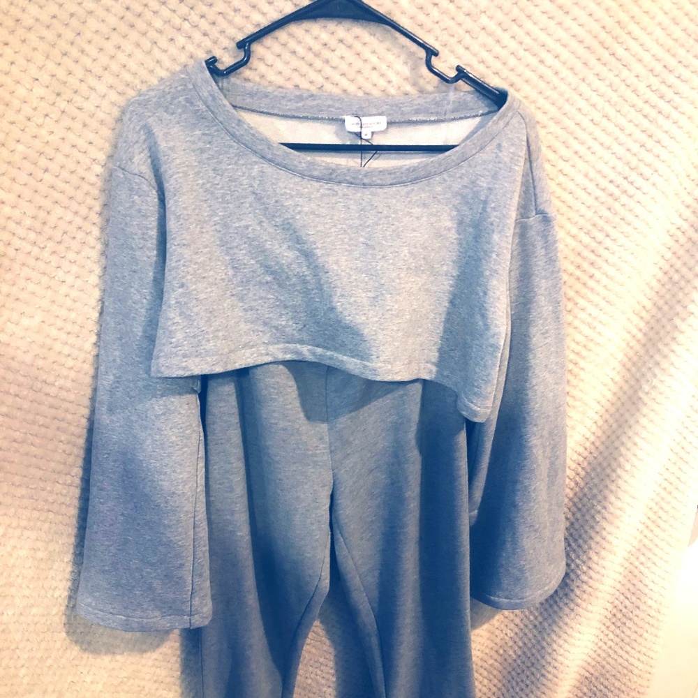Gray Chic Sweat Suit